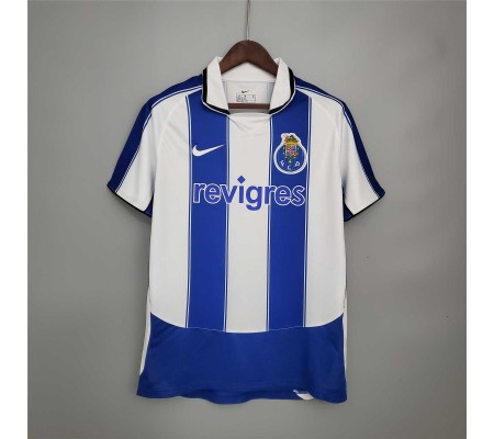 Porto 03/04 Home Blue&White Soccer Jersey